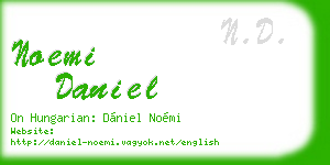 noemi daniel business card